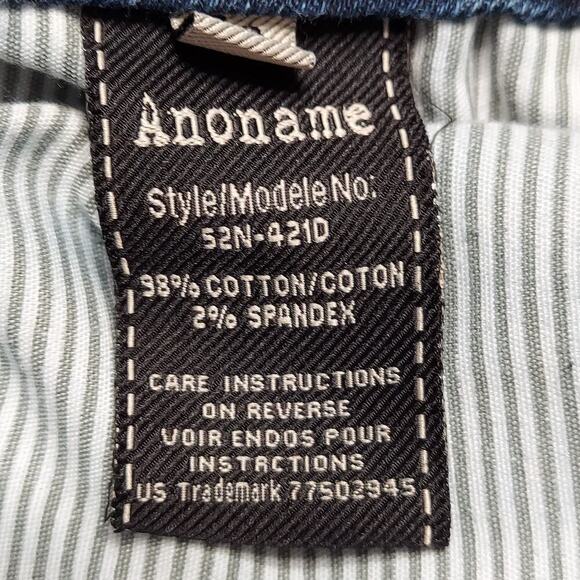 Anoname Women's Paris Skinny Mid-Rise Dark Wash Denim Jeans - Picture 6 of 7